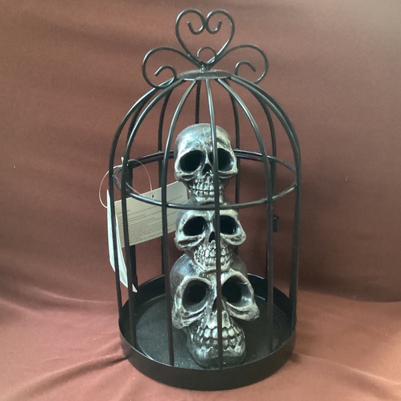 Halloween Spooky Village Lighted Cage Decor New  9” - Picture 3 of 8